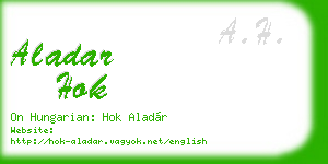 aladar hok business card